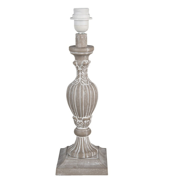 Elegant Wooden Lamp Base