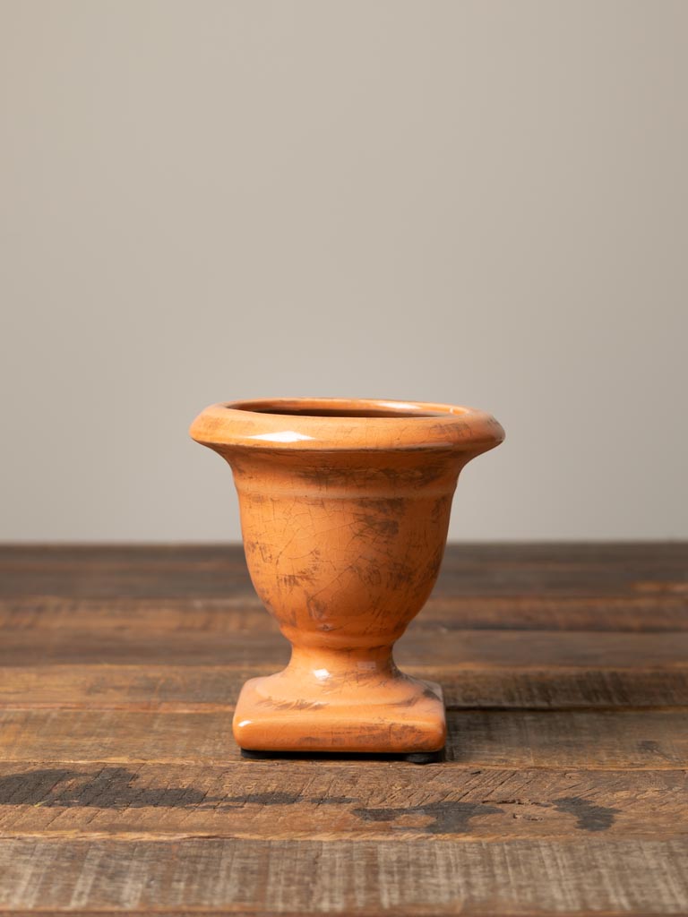 Small Orange Glazed Vase