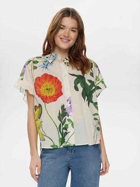 Poppy Print Shirt by Numph