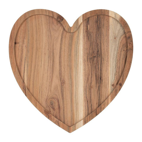 Natural Acacia Heart Tray
