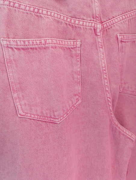 Pink Wash Barrel Jeans by Ichi