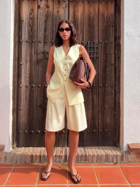 Butter Yellow Waistcoat by B Young