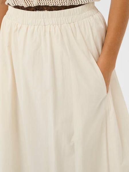 Off White Balloon Hem Skirt By Saint Tropez