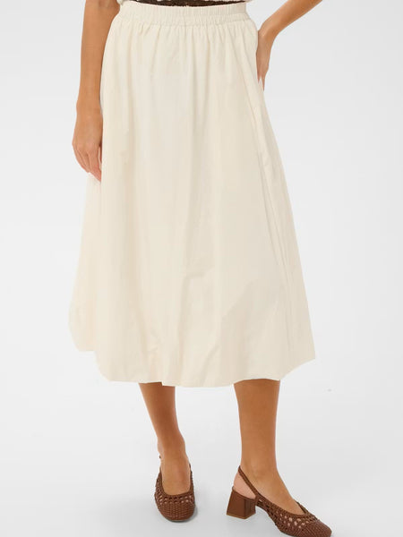Off White Balloon Hem Skirt By Saint Tropez
