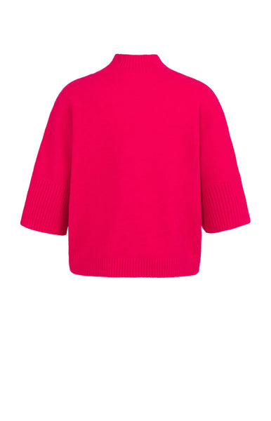 Fuchsia Sweater Ribbed Sleeve by Yaya