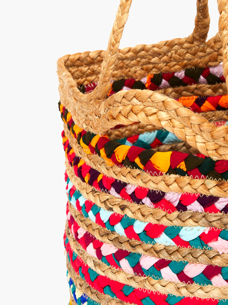 Multi Coloured Woven Bag By Great Plains