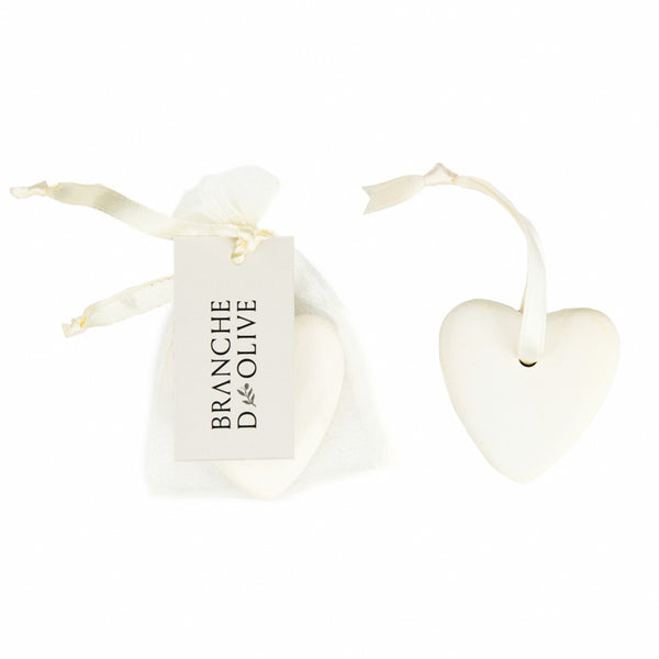 Garrique Scented Stone Heart by Branche d'olive
