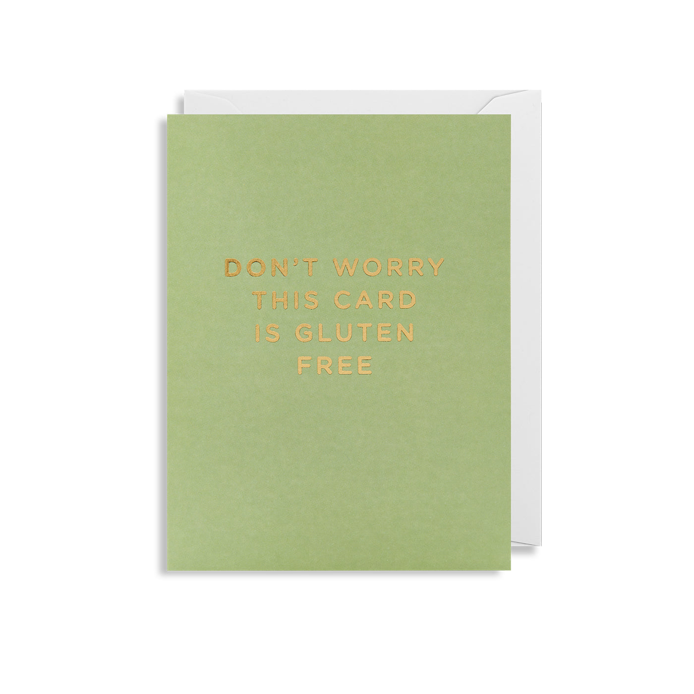 Don’t Worry This Card Is Gluten Free Mini Card By Lagom