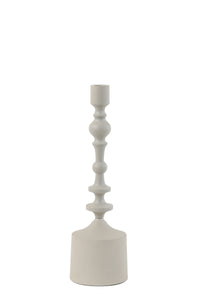 Small Light Grey Candle Holder