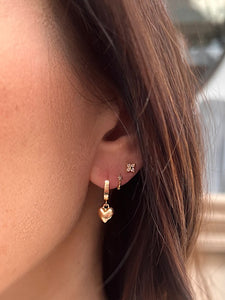 Gold Bella Huggie Earrings by Olia