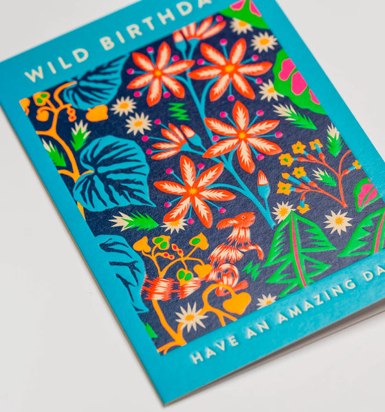 Wild Birthday Card by Lagom Designs