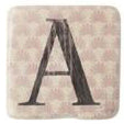 Ceramic Vintage Style Alphabet Coasters – CASHMERE GOOSE