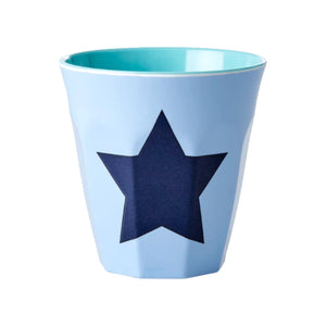 Soft Blue Melamine Cup with Star by Rice