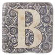 Ceramic Vintage Style Alphabet Coasters