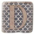 Ceramic Vintage Style Alphabet Coasters