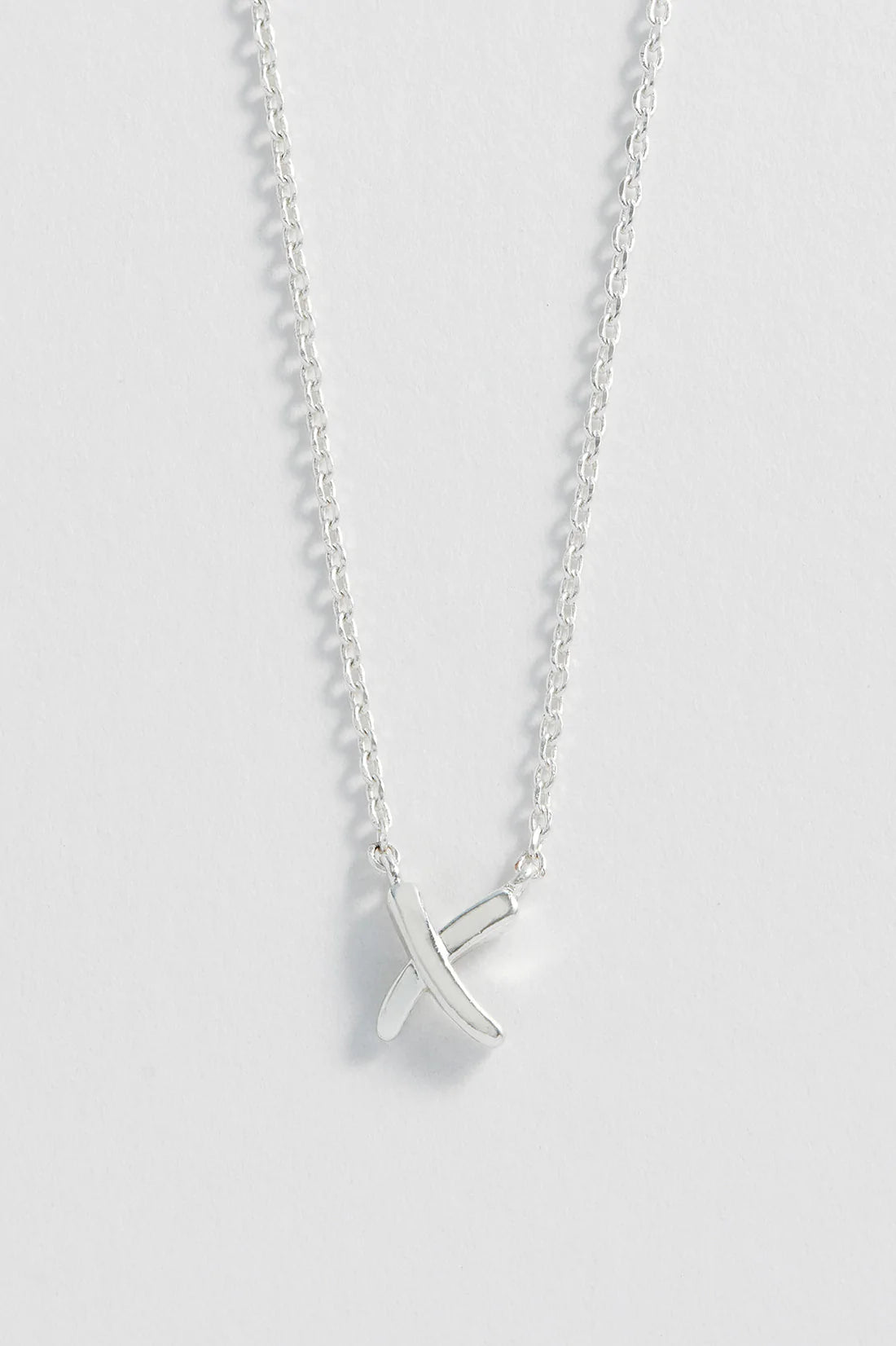 Silver Plated Kiss Necklace by Estella Bartlett