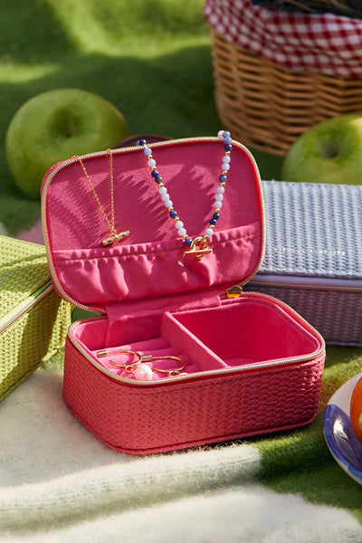 Bright Pink Mini Jewellery Box by Estella Bartlett