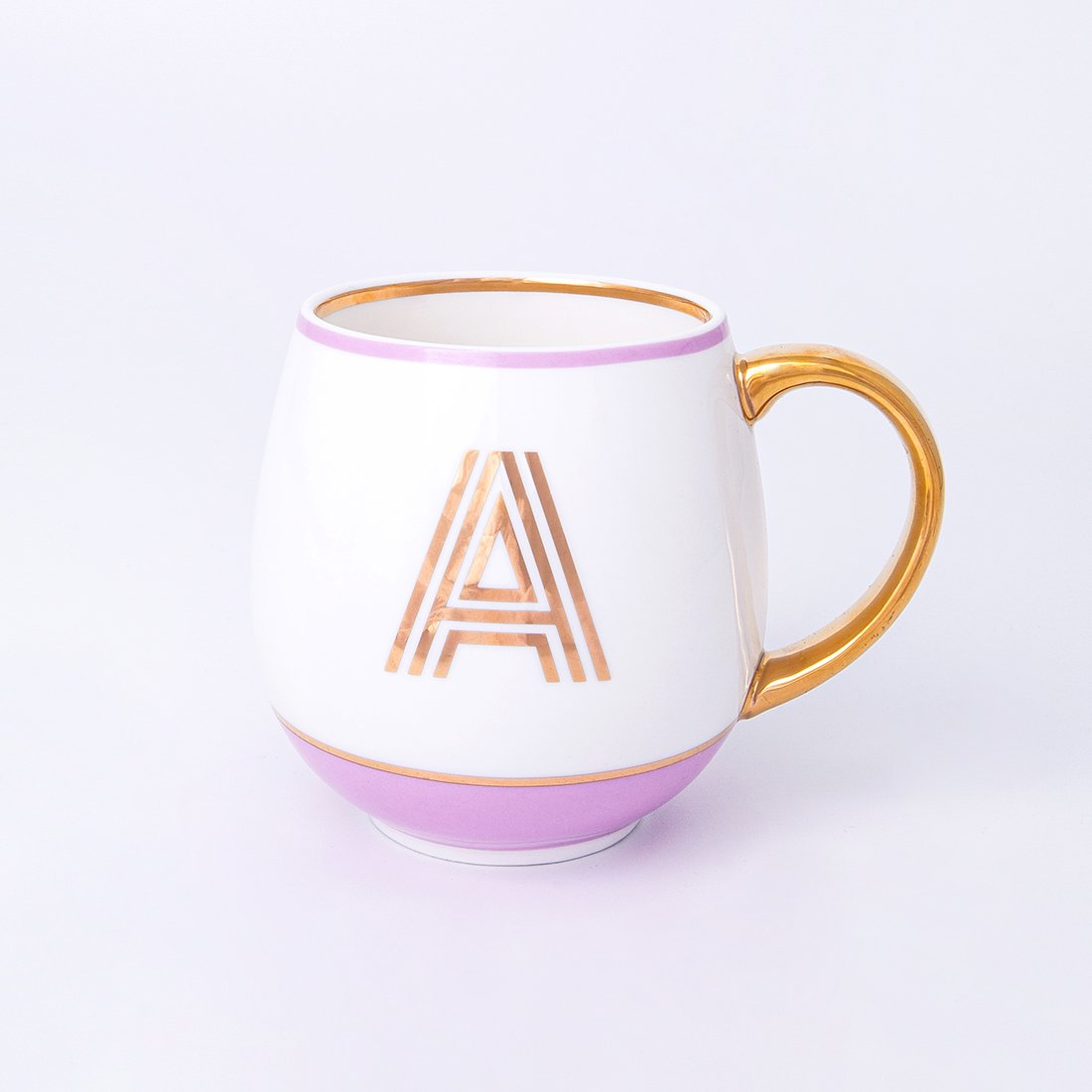 Gold Letter Mugs by Bombay Duck