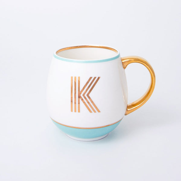 Gold Letter Mugs by Bombay Duck