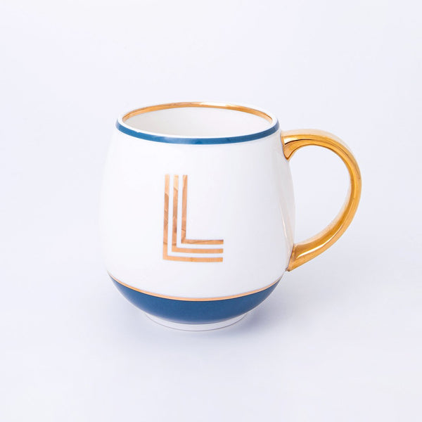 Gold Letter Mugs by Bombay Duck