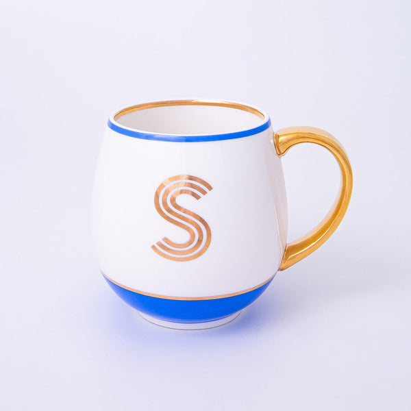 Gold Letter Mugs by Bombay Duck