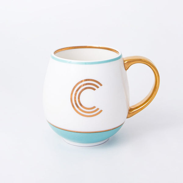 Gold Letter Mugs by Bombay Duck