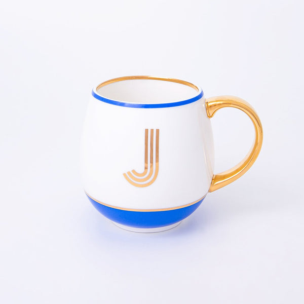 Gold Letter Mugs by Bombay Duck