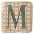 Ceramic Vintage Style Alphabet Coasters