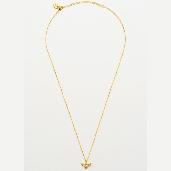Gold Plated Bee Necklace by Estella Bartlett