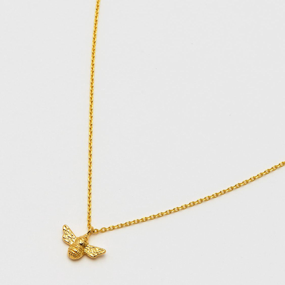 Gold Plated Bee Necklace by Estella Bartlett