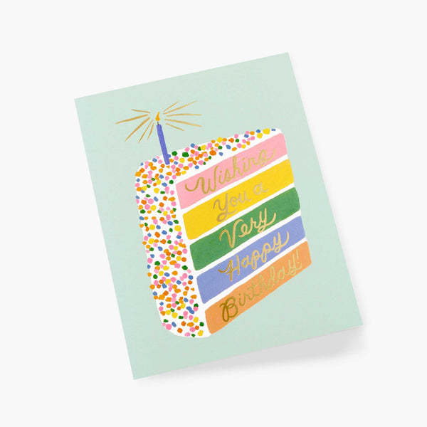 Cake Slice Birthday card by Rifle Cards