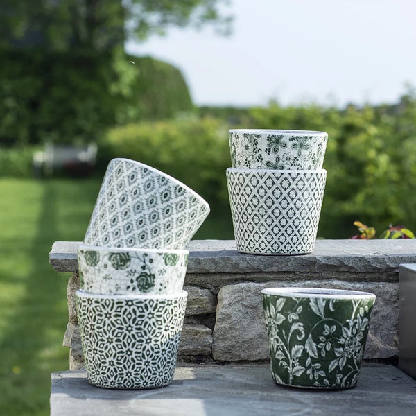 Assorted Green Old Style Dutch Pots