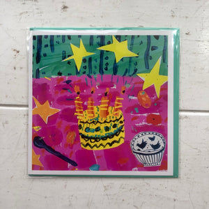 Cake and Stars Card