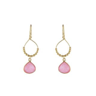 Bay Reef Pink Earrings by Ashiana London