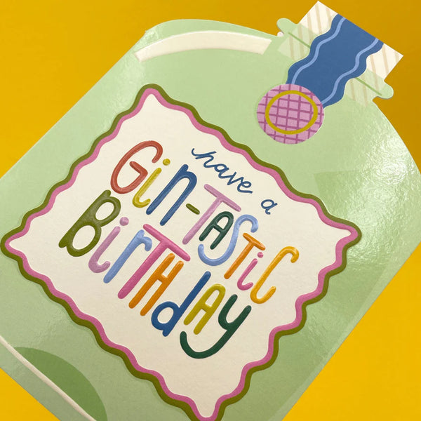 ‘Have a gin-tastic birthday’ Card by Raspberry Blossom