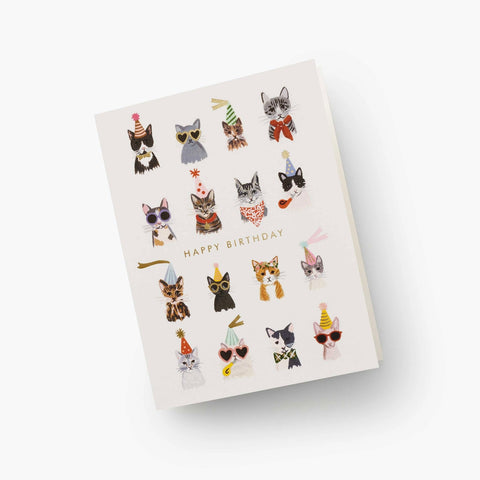 Cool Cats Birthday Card by Rifle Cards