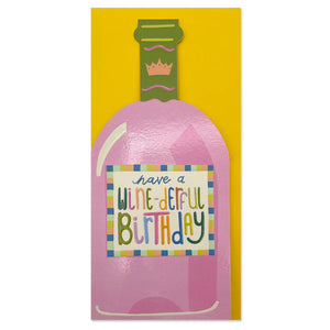 ‘Have a Wine-derful Birthday’ Card by Raspberry Blossom