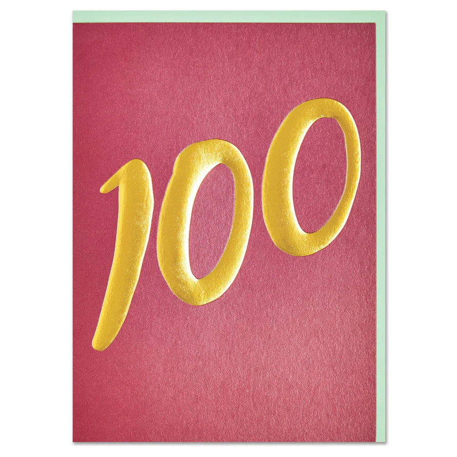 100th Birthday Card by Raspberry Blossom