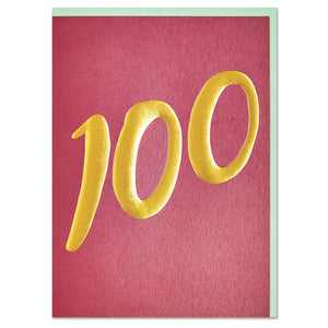 100th Birthday Card by Raspberry Blossom