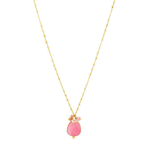 Pink Willow Necklace by Ashiana London