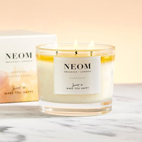 Neom 3 Wick Candle - Scent to make you Happy